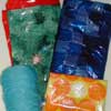 plastic bags and yarn
